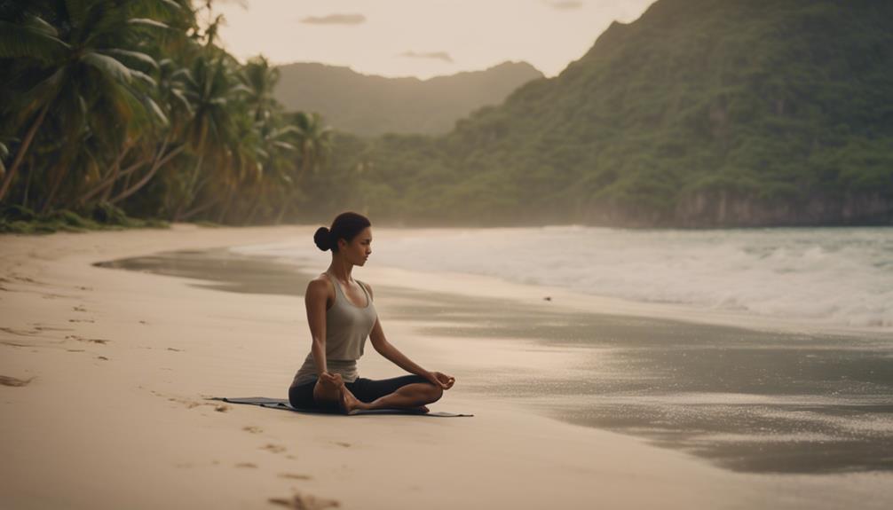 erholsames strand yoga retreat palawan